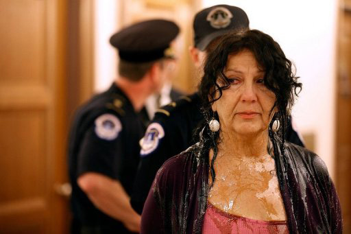 Protestor Diane Wilson
