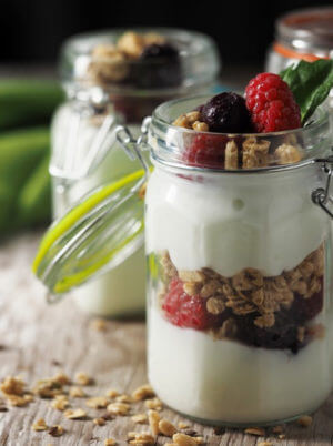 yogurt in jar