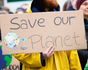 save our planet sign