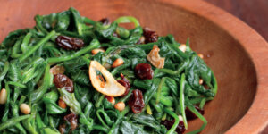 Greens with Garlic and Chili