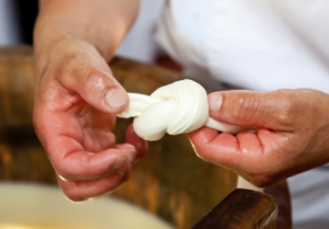 making mozzarella