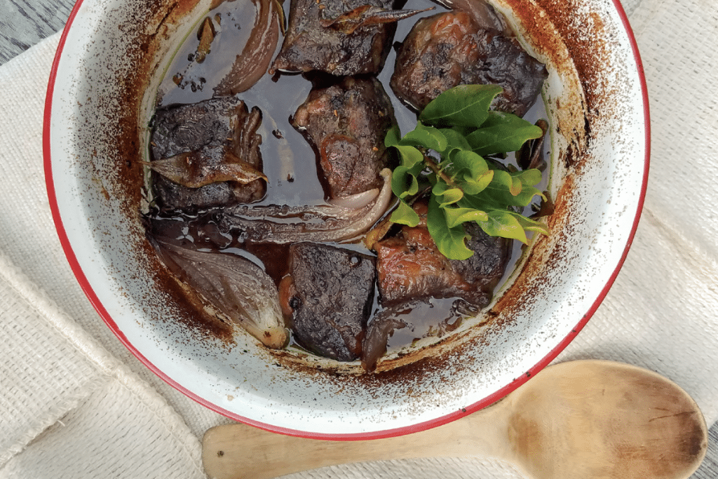 Short Ribs in a pot