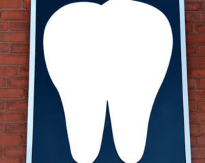 sign of one tooth
