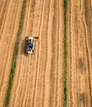 tractor in field