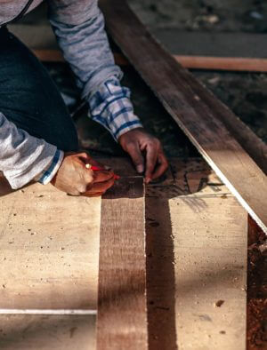 measuring wood