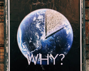 earth as a clock with the word "why"