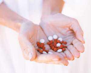 pill in hands