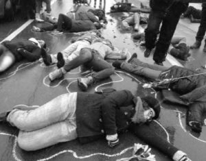 Die-In outside the Tivoli Theatre