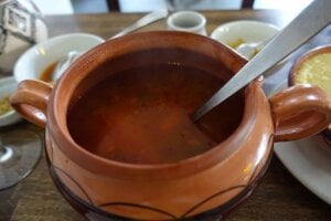 making stocks with a stockpot
